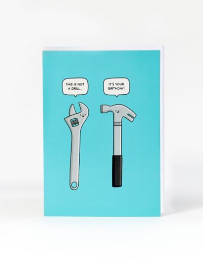 Not A Drill Birthday Card